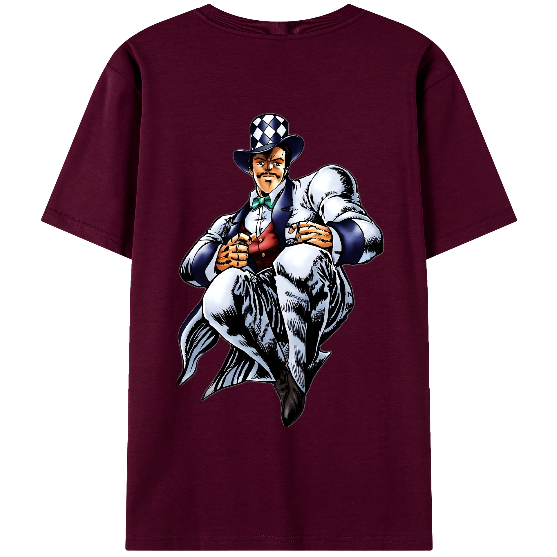 （画像用） ジョジョの奇妙な冒険 ウィル?アントニオ?ツェペリ JoJo's Bizarre Adventure Will Anthonio Zeppeli レディース半袖Tシャツ(バックプリント)